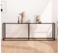 Prolenta Premium - Konsolentisch Transparent 220x35x75.5 cm Verre à cœur