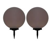 Prolenta Premium - Lampes solaires d'extérieur 2 pcs. Boule LED 50 cm RGB