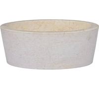 Prolenta Premium - lavabo crème Ø40x15 cm marbre