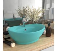 Prolenta Premium - lavabo de luxe débordement mat vert clair 58,5x39cm céramique