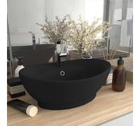 Prolenta Premium - lavabo de luxe débordement noir mat 58,5x39cm céramique
