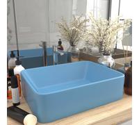 Prolenta Premium - Lavabo de luxe mat bleu clair 41x30x12 cm Céramique