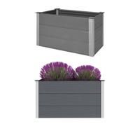 Prolenta Premium - Lit de jardin surélevé WPC 100 x 50 x 54 cm Gris