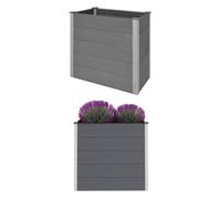 Prolenta Premium - Lit de jardin surélevé WPC 100 x 50 x 91 cm Gris