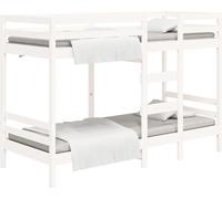 Prolenta Premium - Lit superposé blanc 90x200 cm pin massif