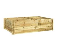 Prolenta Premium - Lit Surélevé 150x100x40 Cm Bois Imprégné Marron