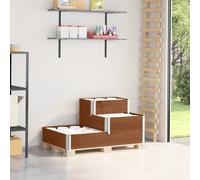 Prolenta Premium - Lit Surélevé À 3 Niveaux Marron 120x80 Cm Bois Pin Massif Marron