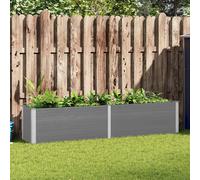 Prolenta Premium - Lit Surélevé De Jardin 250x50x91 Cm Wpc Gris Gris