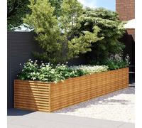 Prolenta Premium - Lit Surélevé De Jardin 479x100x69 Cm Acier Corten Marron