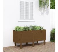 Prolenta Premium - Lit Surélevé De Jardin Brun Miel 121x50x57cm Bois De Pin Massif Marron
