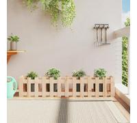 Prolenta Premium - Lit Surélevé De Jardin Design De Clôture 150x30x30cm Pin Massif Marron