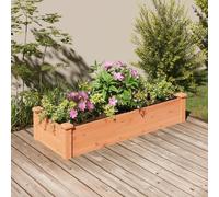 Prolenta Premium - Lit Surélevé De Jardin Doublure 120x45x25 Cm Bois Massif Sapin Marron
