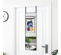 Prolenta Premium - Miroir de porte noir 30x100 cm verre et aluminium