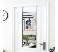 Prolenta Premium - Miroir de porte noir 40x100 cm verre et aluminium