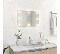 Prolenta Premium - Miroir mural avec éclairage LED Rectangulaire Verre