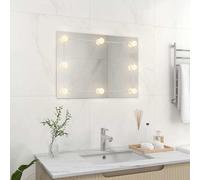 Prolenta Premium - Miroir mural sans cadre avec éclairage LED Rectangulaire verre