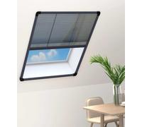 Prolenta Premium - Moustiquaire plissée pour fenêtre Aluminium Anthracite 60x80cm