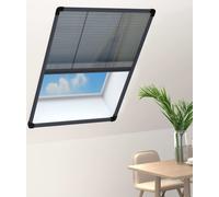 Prolenta Premium - Moustiquaire plissée pour fenêtre Aluminium Anthracite 80x120cm