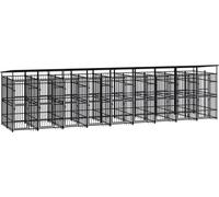 Prolenta Premium Outdoor chenil avec toit acier 16,59 m
