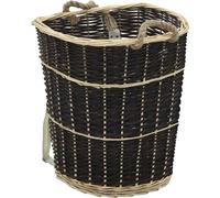 Prolenta Premium - Panier à bois avec sangle 57 x 51 x 69 cm Saule naturel