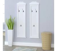 Prolenta Premium - Panneau de vestiaire 2 pcs. Blanc