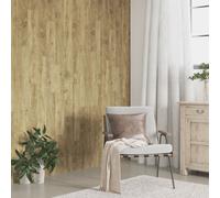 Prolenta Premium - Panneaux muraux aspect bois PVC brun 4,12 m²