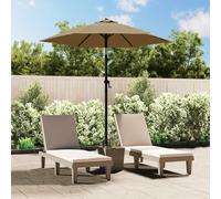 Prolenta Premium - Parasol Taupe 200x224 Cm Aluminium Taupe