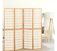 Prolenta Premium - Paravent 4 pièces style japonais Pliable 160x170 cm