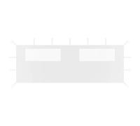 Prolenta Premium - Paroi Latérale De Belvédère Avec Fenêtres 6x2 M Blanc Blanc