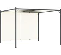 Prolenta Premium - Pergola avec Toit Réglable Blanc Crème 3x3 m Acier