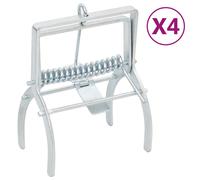 Prolenta Premium - Pièges à taupes 4 pcs. Argenté Acier galvanisé