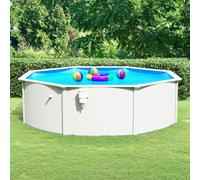 Prolenta Premium - Piscine avec paroi en acier Ronde 460x120 cm Blanc