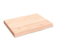 Prolenta Premium - Plan de toilette 40x30x(2-4) cm Bois massif non traité