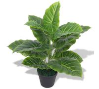 Prolenta Premium - Plante de taro artificielle avec pot 45 cm vert