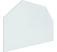 Prolenta Premium - Plaque de verre hexagonale pour poêle à bois 80x50 cm