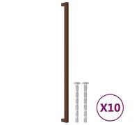 Prolenta Premium - Poignées de meubles 10 pcs. Bronzes 480 mm Acier inoxydable