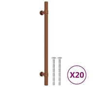 Prolenta Premium - Poignées de meubles 20 pcs. Bronzes 192 mm Acier inoxydable