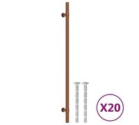 Prolenta Premium - Poignées de meubles 20 pcs. Bronzes 320 mm Acier inoxydable