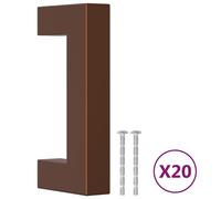 Prolenta Premium - Poignées de meubles 20 pcs. Bronzes 64 mm Acier inoxydable