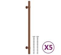 Prolenta Premium - Poignées de meubles 5 pcs. Bronzes 224 mm Acier inoxydable