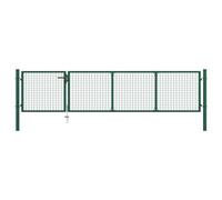 Prolenta Premium - Portail de jardin acier 350 x 75 cm vert