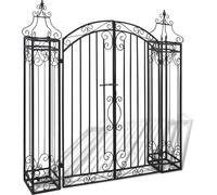 Prolenta Premium - Portail de jardin décoratif en fer forgé 122×20,5×134 cm