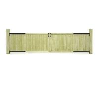 Prolenta Premium - Portails de jardin 2 pcs. Bois de pin imprégné 300x75 cm