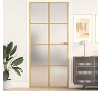 Prolenta Premium - Porte intérieure mince Golden 93x201,5 cm verre trempé et aluminium