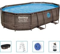 Prolenta Premium - Power Steel Ensemble de piscine 488x305x107 cm