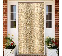 Prolenta Premium - Rideau moustiquaire beige et marron 100x220 cm chenille