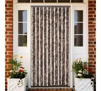 Prolenta Premium - Rideau moustiquaire beige et marron clair 100x220 cm chenille