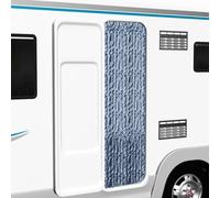 Prolenta Premium - Rideau moustiquaire bleu, blanc et argenté 56x185cm chenille