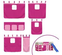 Prolenta Premium - Rideaux pour lit mezzanine Rose Polyester