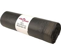 Prolenta Premium - Sacs poubelle avec cordon de serrage 250 pcs. noir 120 L